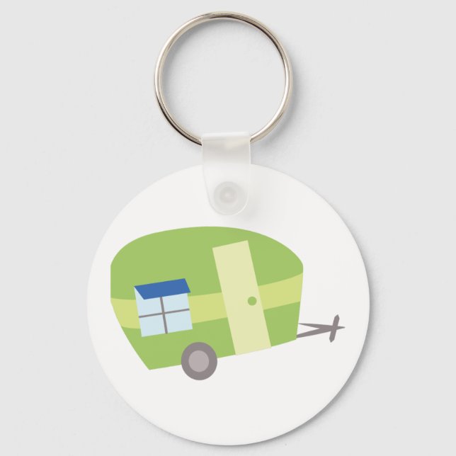 Camping Trailer Nyckelring (Framsida)