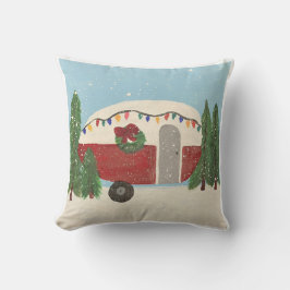 Camping Trailer vid jul Kudde