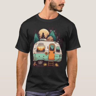Camping trailer vintage t shirt