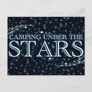 Camping under stjärnorna vykort