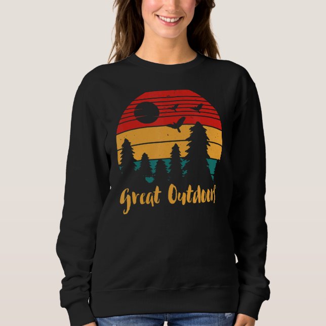 Camping Underbar Outdoor Tri blend Summer Vacation T Shirt (Framsida)