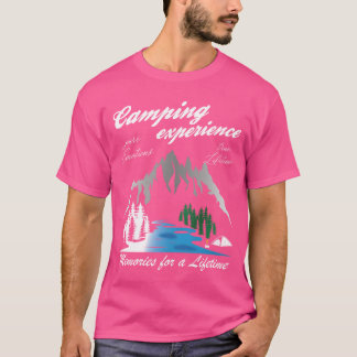 Camping Upplevelse Camper Vintage familj T Shirt