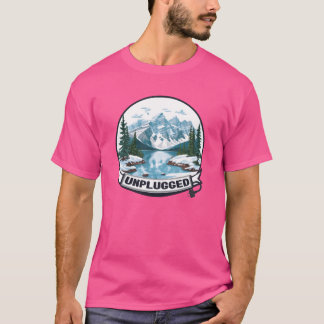 Camping Utan rolig tech T Shirt