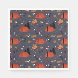 Camping utomhus Äventyr, sommarcamping Pappersservett