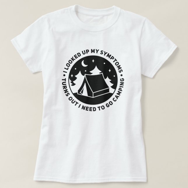 Camping utomhus Äventyr T-Shirt (Design framsida)