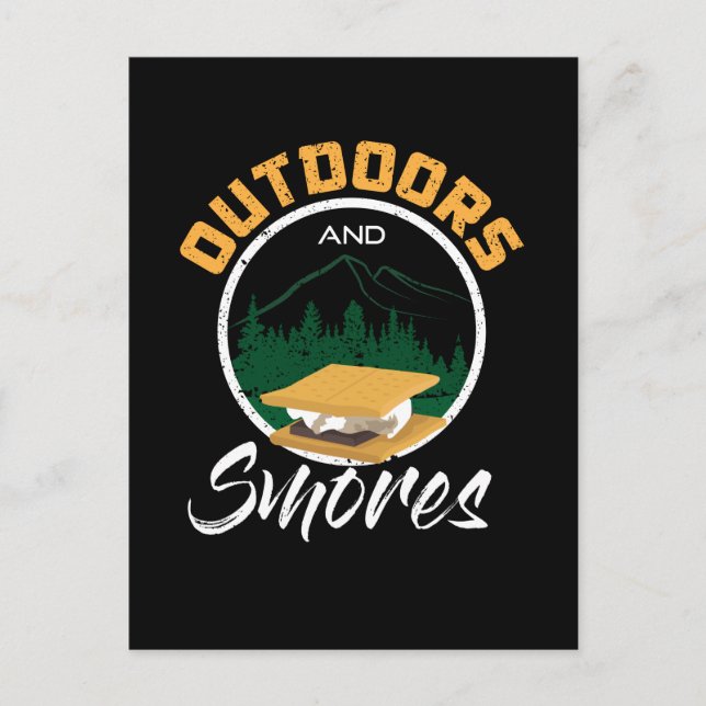 Camping - utomhus och utlopp vykort (Framsida)