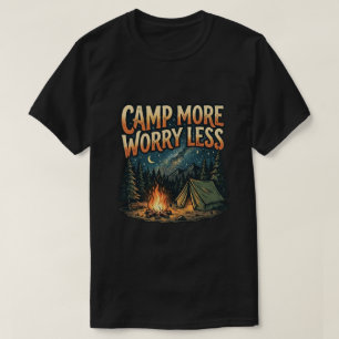 Camping Utomhusäventyr Tält Läggereld Grafik T Shirt