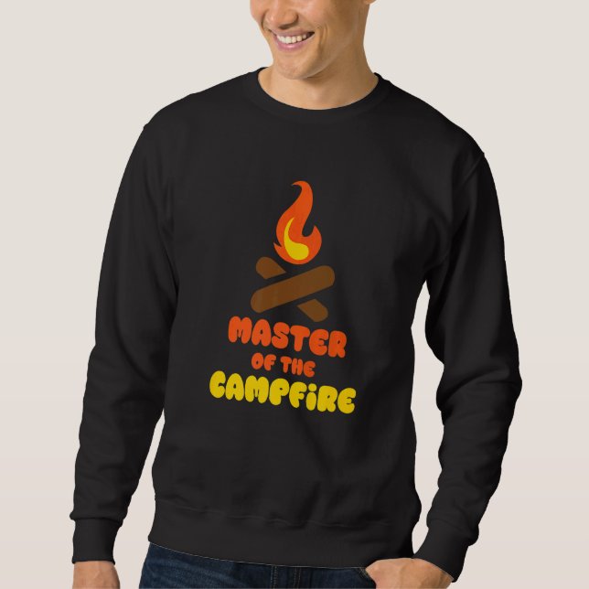 Camping Utomhusdesigns Mästare Av Kampelden Lång Ärmad Tröja (Framsida)