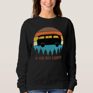 Camping V-Dub Buss Sunset Retro T Shirt