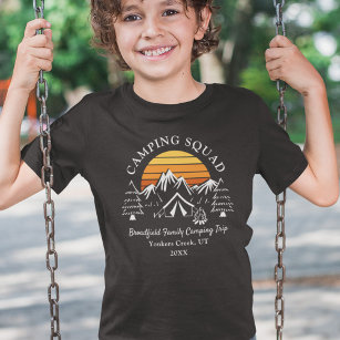 Camping Vacation Anpassningsbar Family Matching So T Shirt