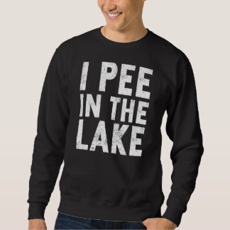 Camping Vacation Saker I Pee i Sjö Lång Ärmad Tröja