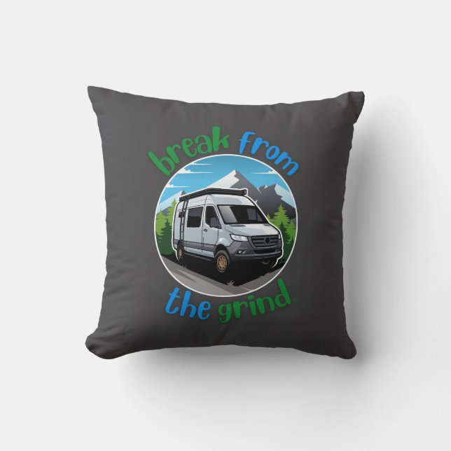 Camping Van BFTG Pillow Kudde (Framsida)