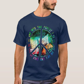 Camping Vandring Och In I Skogen Går Jag Och Tappa T Shirt
