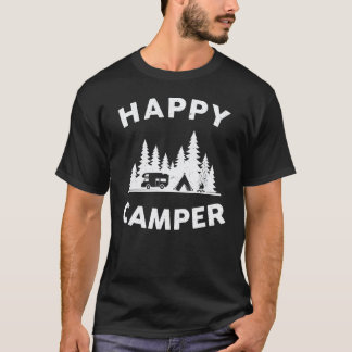 Camping Vandring Presentera Glad Campare T Shirt