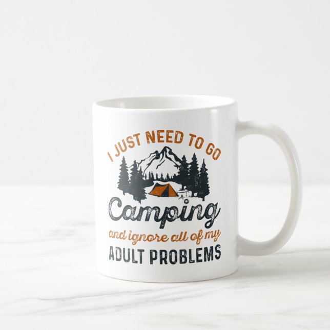 Camping Vuxna Problem Kaffemugg (Höger)