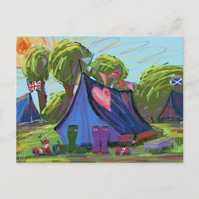 Camping Vykort (Framsida)