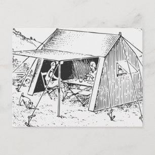 Camping Vykort