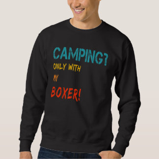 Camping with Hund Motorhome Camper only with B Lång Ärmad Tröja