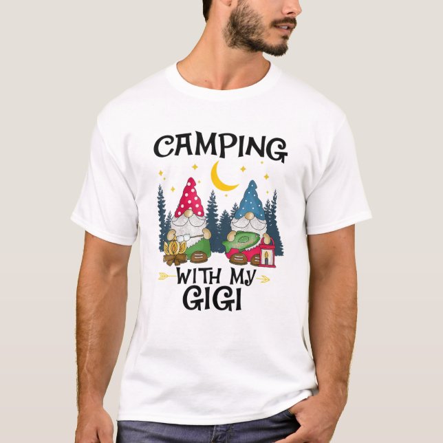 Camping with My Gigi Funny Gigi Camp Women Manar T Shirt (Framsida)