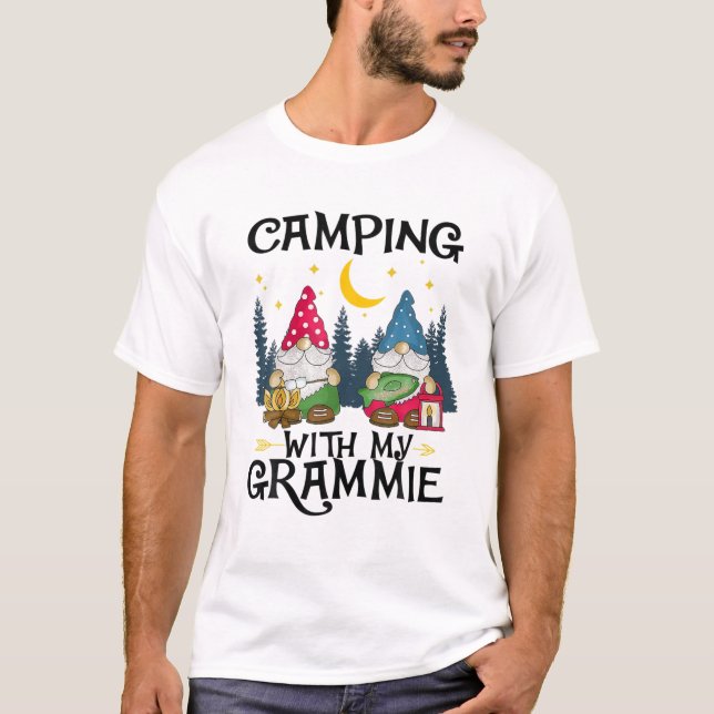 Camping with my Grammie Funny Grammie Camp Women T Shirt (Framsida)