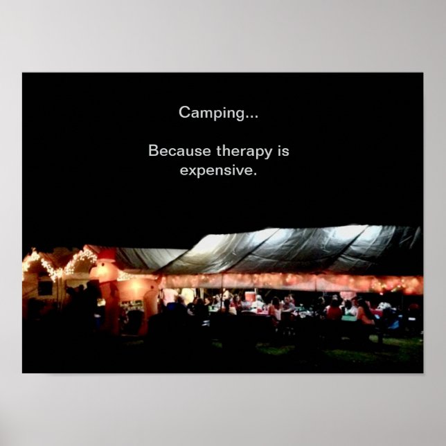 Campingaffisch Poster (Framsidan)