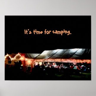 Campingaffisch Poster