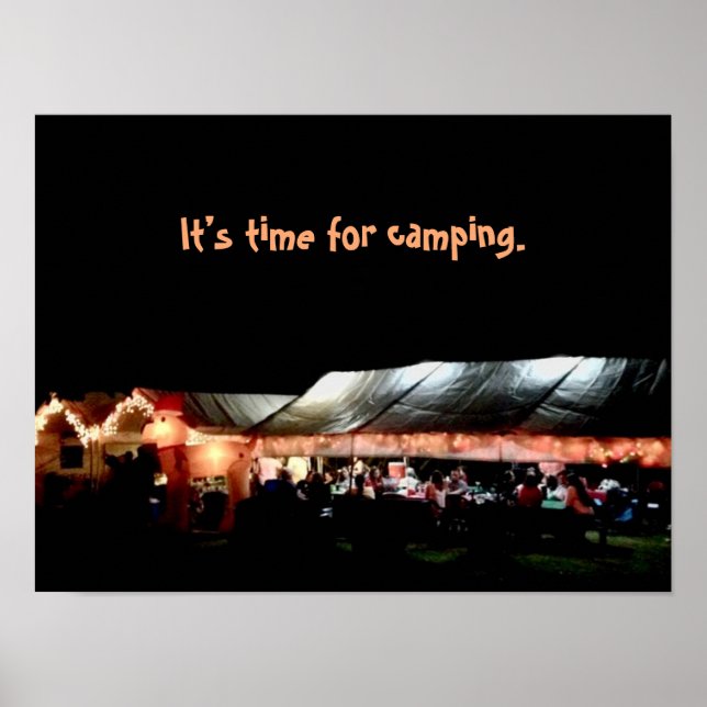 Campingaffisch Poster (Framsidan)