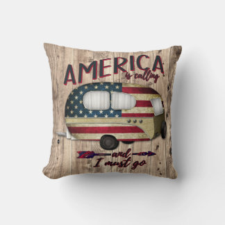 CampingAmerika ringer och jag måste gå Kudde