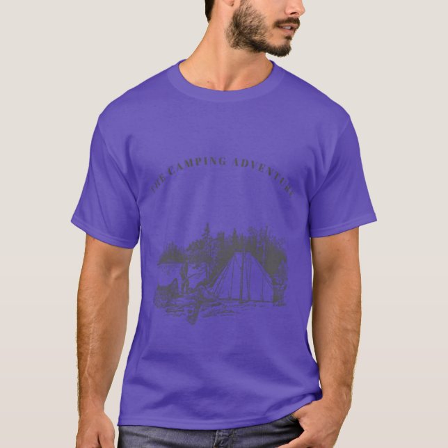 Campingäventyr pojke t shirt (Framsida)
