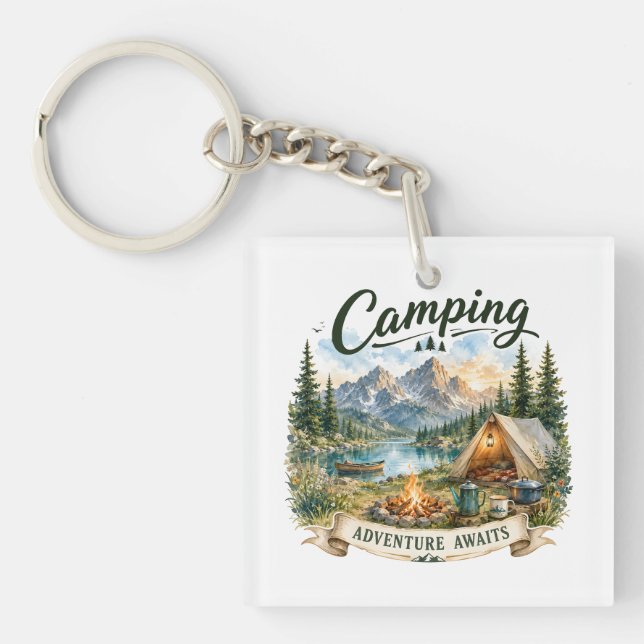 Campingäventyr väntar vid Mountain Lake Wilderness (Framsidan)