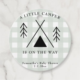 Campingbabydusch Gåvor Etiketter