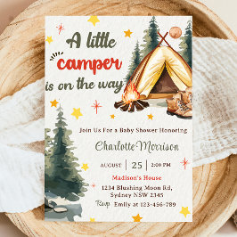 Campingberget Rustic Baby Shower Party Inbjudningar