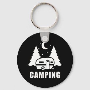 Campingbil Caravan-släpvagn Nyckelring