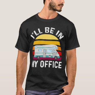 Campingbil husbil camping retro t shirt