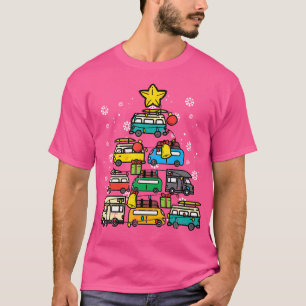 Campingbil Julgran Julafton Manar Kvinnor i Pappa T Shirt