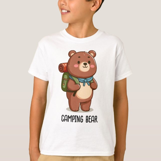 Campingbjörn T Shirt (Framsida)