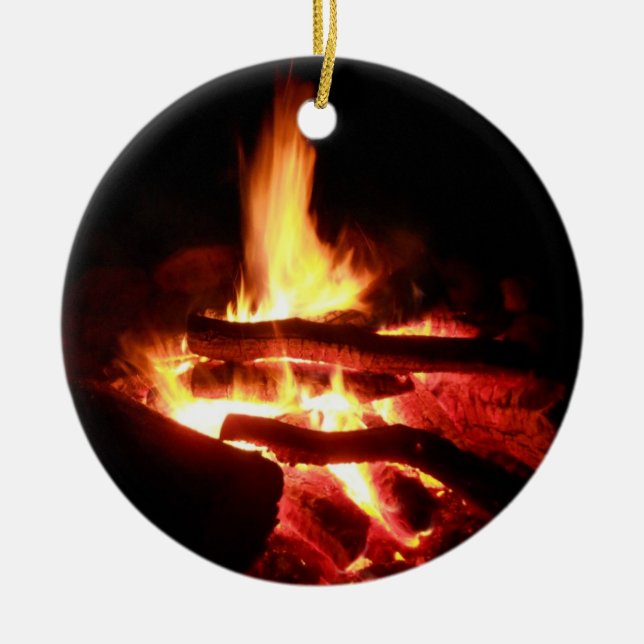 Campingbrand Julgransprydnad Keramik (Framsidan)