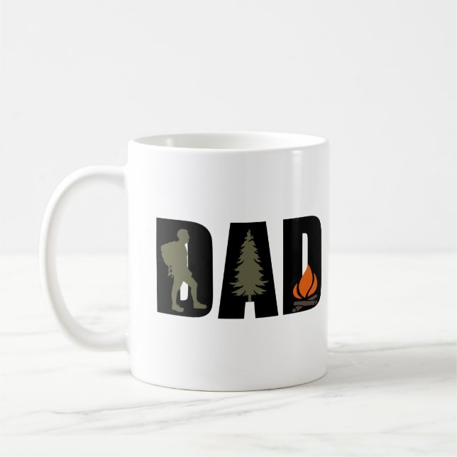 Campingcampare och vandrare pappa kaffemugg (Vänster)