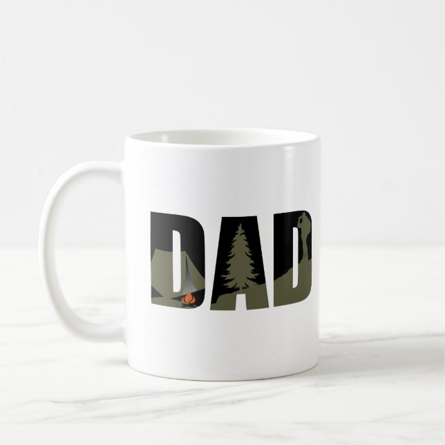 Campingcampare och vandrare pappa kaffemugg (Vänster)