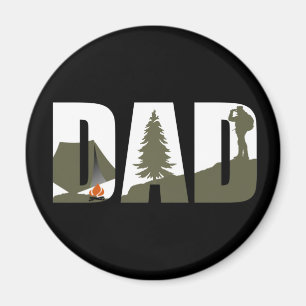 Campingcampare och vandrare pappa magnet