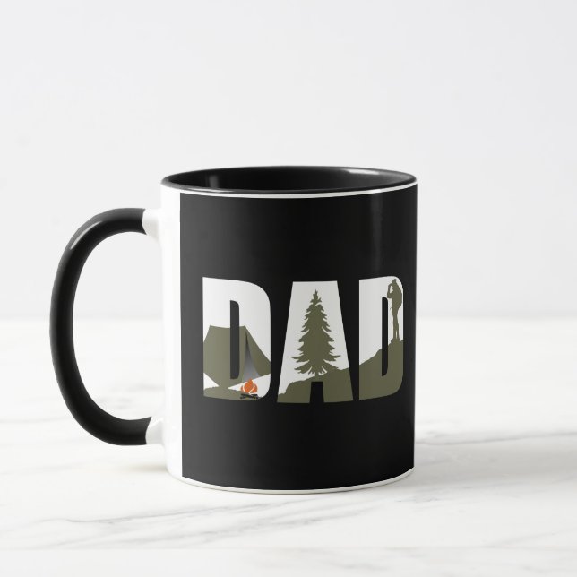 Campingcampare och vandrare pappa mugg (Vänster)