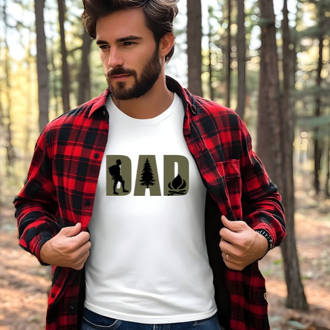 Campingcampare och vandrare pappa t shirt (Skapare uppladdad)