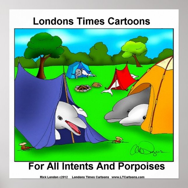 Campingdelfiner Punälskare Poster (Framsidan)