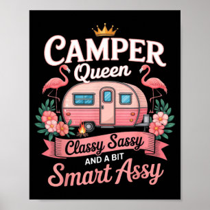 Campingdrottning Cly Sy Smart Y Camping Husbil Kvi Poster
