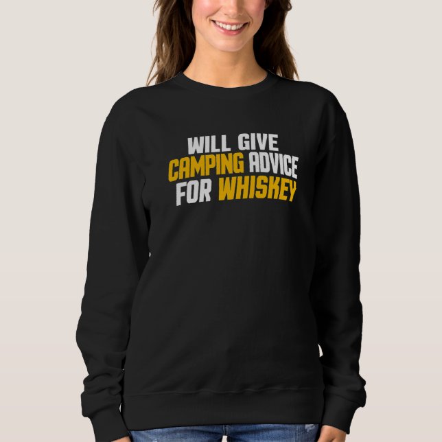 Campingexperten Ger Campingråd För Whisky T Shirt (Framsida)