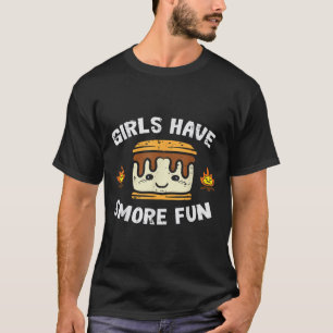 Campingflickor Har Roligare Campare Flickor Barn T Shirt