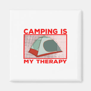 Campingfyrkant Magnet