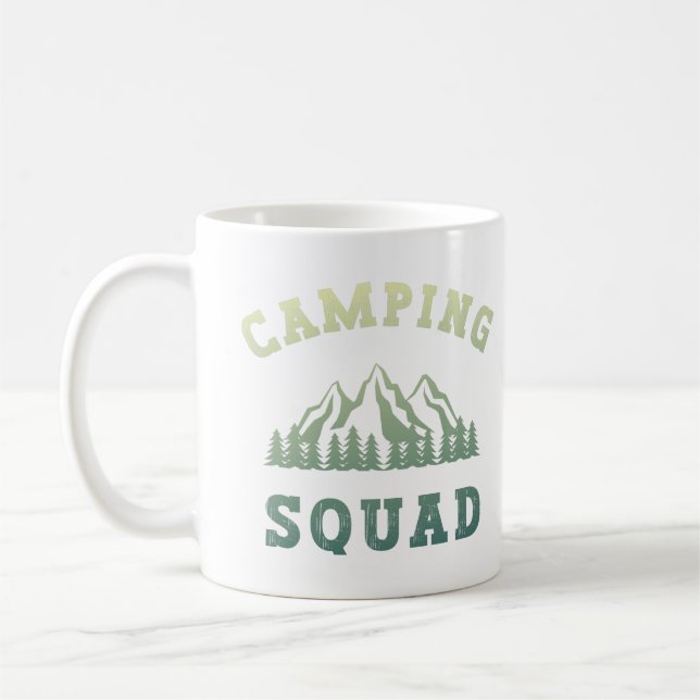 Campingfyrkantiga Resa-berg utomhus Kaffemugg (Vänster)