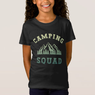 Campingfyrkantiga Resa-berg utomhus T Shirt