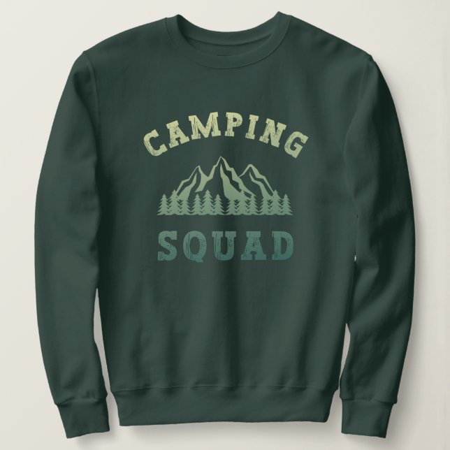 Campingfyrkantiga Resa-berg utomhus T Shirt (Design framsida)
